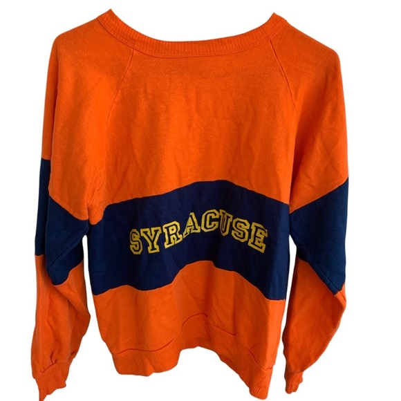 Vintage Syracuse Orangeman Crewneck Sweatshirt 1st String Small 70s 80s Sweater - Picture 1 of 5